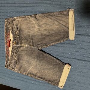 Men's Black Denim Shorts